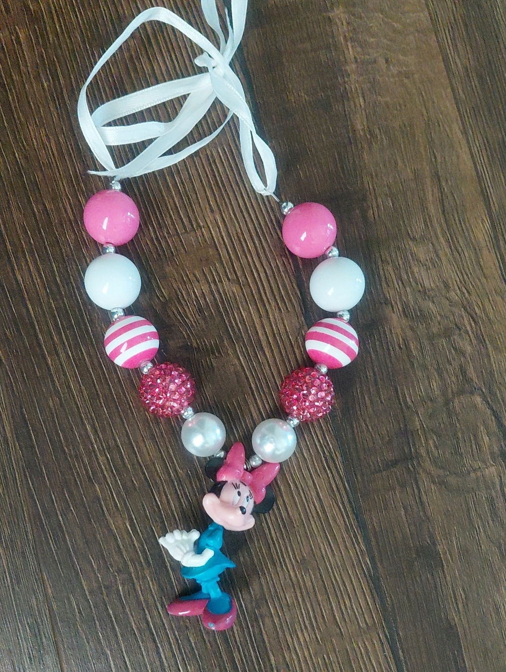 Minnie Mouse Chunky Bead Necklace